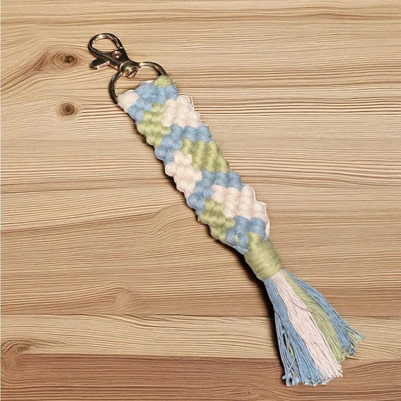 Handmade Accessories - Handmade Macrame Keychain/Bag Charm with Tassel